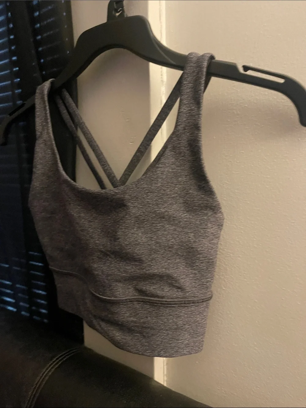 Lululemon Women’s Energy Bra *Long Line Heathered Black Size 2 NWOT